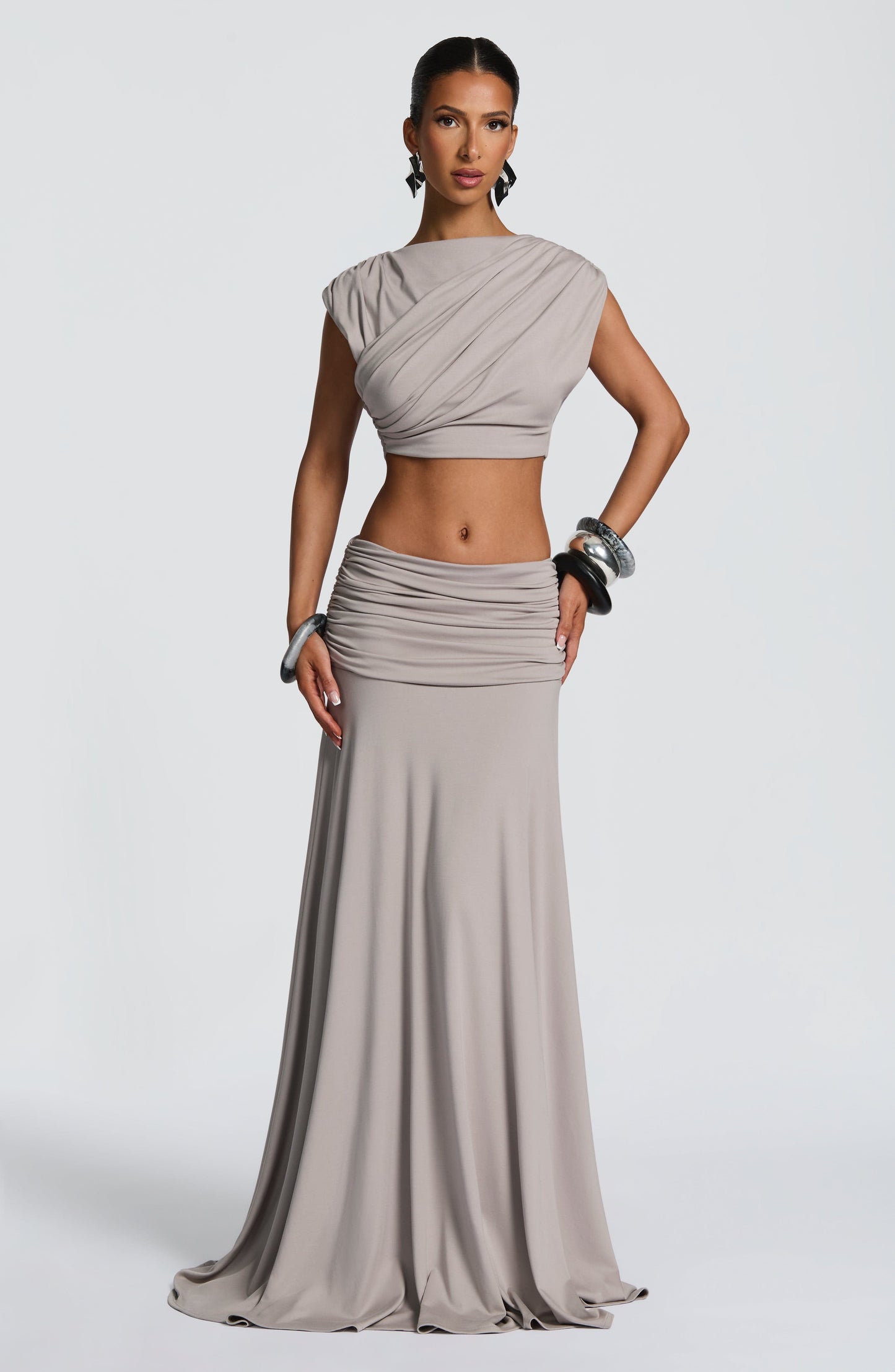 Amara Top - Light Grey